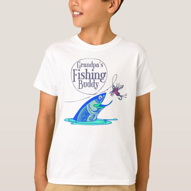 L'ami de la pêche du grand-papa badine le T-shirts (Devant)