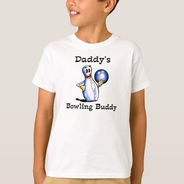 L'ami du bowling du papa badine le T-shirts (Devant)