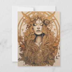 Lammas Harvest - Carte de vacances Nordic Retro Pa