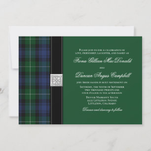 Lamont Tartan Celtic Faire-part de mariage