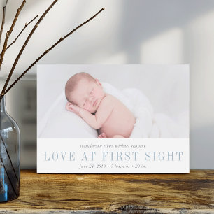 L'amour à la première vue Faire-part de naissance 