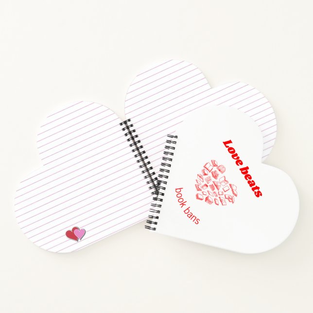L'amour bat les interdictions de livres cahier en  (Intérieur)