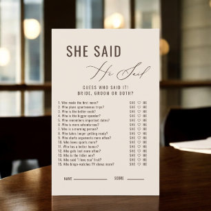 L'amour brasse Il A Dit Qu'Elle A Dit Jeu De Maria