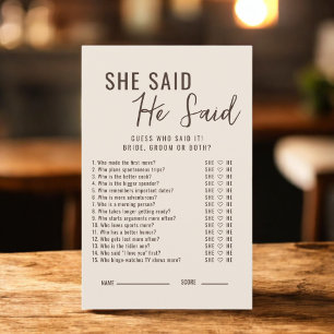 L'amour brasse Il A Dit Qu'Elle A Dit Jeu De Maria