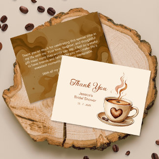 L'amour brasse la Fête des mariées Carte de remerc