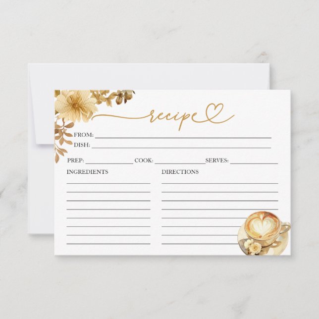 L'amour brasse la Fête des mariées Recette Cartes (Devant)