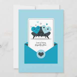L'amour, c'est être stupide ensemble - Carte Blue 