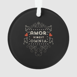 L'amour conquiert tous - Typographie Vintage latin