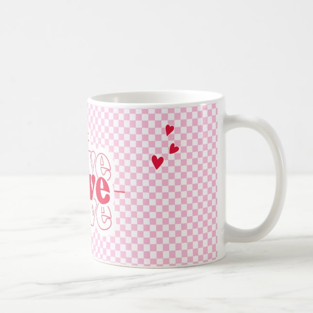 "L'amour dans chaque sip - Mug romantique avec D c (Droite)