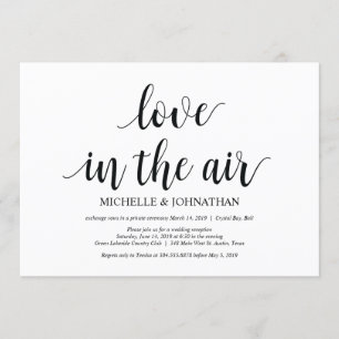 L'amour dans l'air, invitations de fuite pour mari