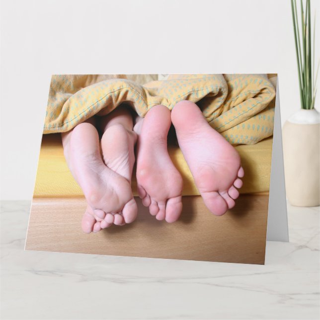 L'AMOUR DANS LES PIEDS DE LIT CARTE DE SALUT (Devant)