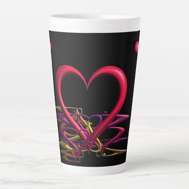 L'amour dans l'obscurité Latte Mug (Devant)