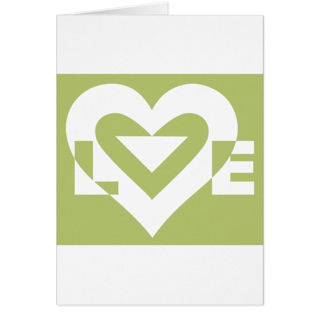 L'amour dans Sage Green (Devant)
