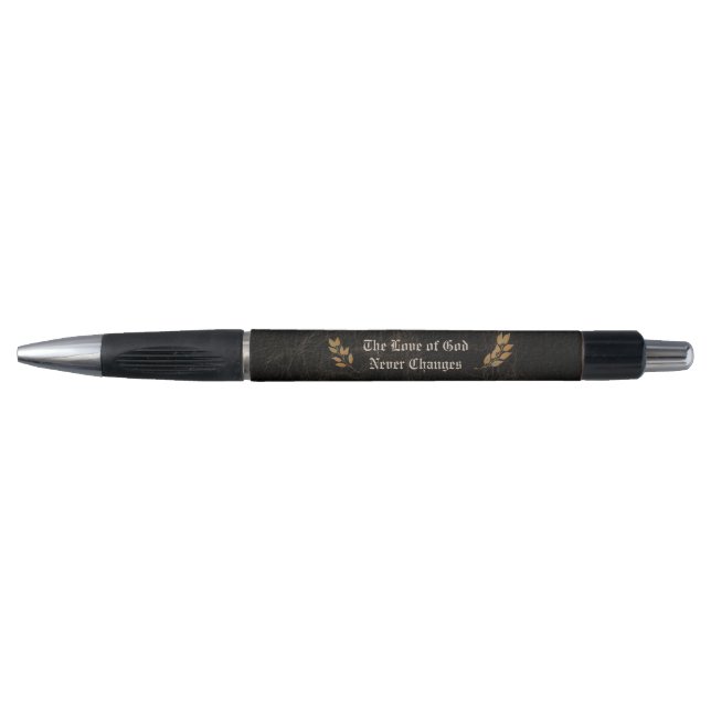 L'amour de Dieu ne change jamais Stylo Leaf en cui (Devant)