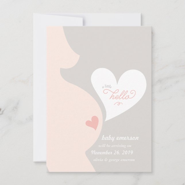 L'amour de la Faire-part de grossesse tumultueuse  (Devant)