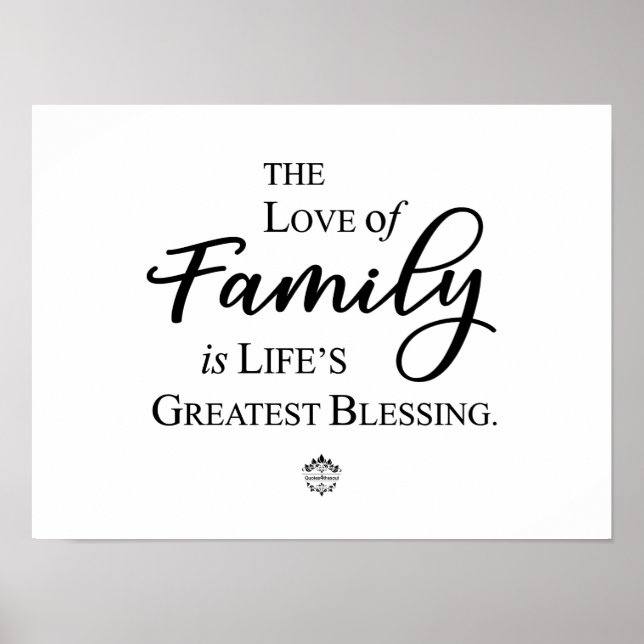L'amour de la famille est la plus grande affiche d (Devant)