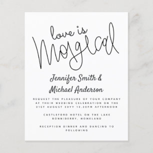 L'amour de la typographie budgétaire est Mariage d