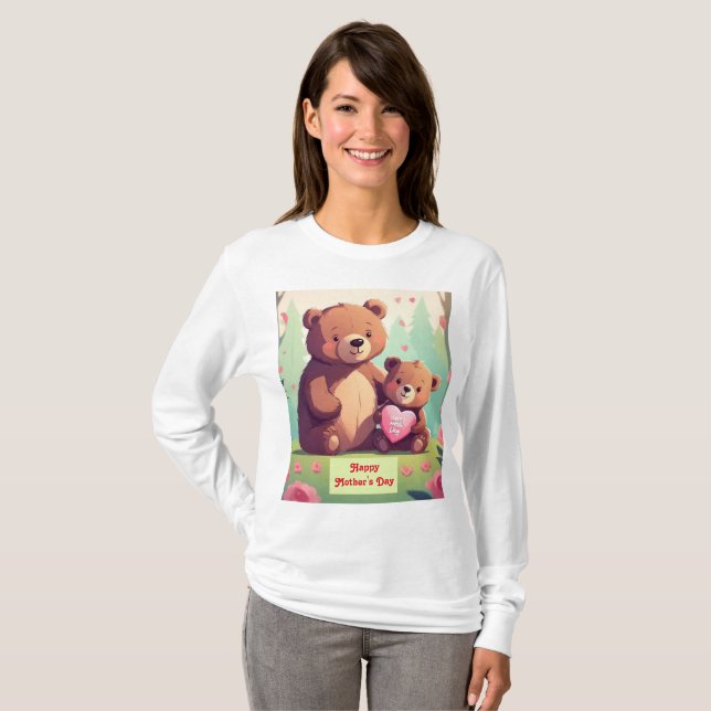 L'Amour de Maman fleurit : Joyeux T-shirt de la Fê (Devant entier)