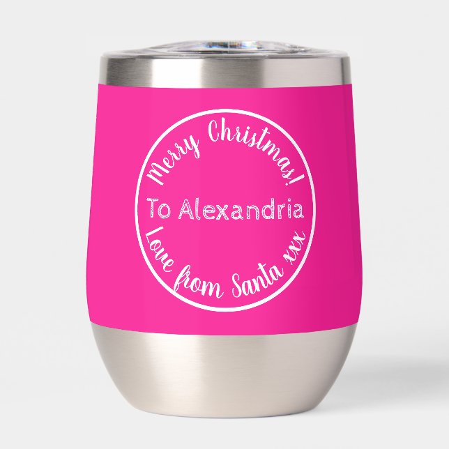 L'amour de Noël de Père Noël rose chaud personnali (Avant)