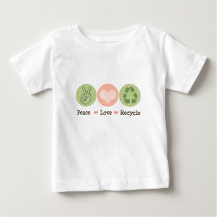 L'amour de paix réutilisent le T-shirt de bébé