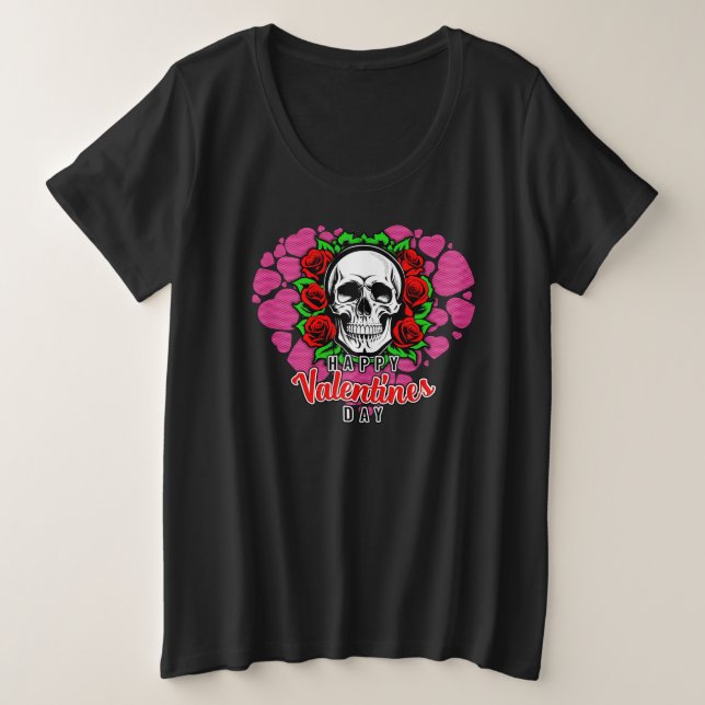 L'amour du crâne - T-shirt Femme Plus (Design devant)