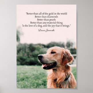 L'amour d'un chien Poster par Laura Jaworski