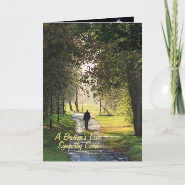 L'amour d'un frère, carte de sympathie (Devant)