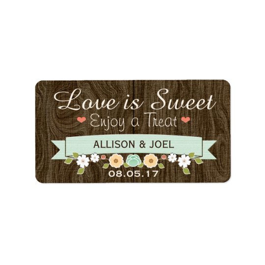 L'amour en bon état rustique de Boho est les Étiquette D’adresse