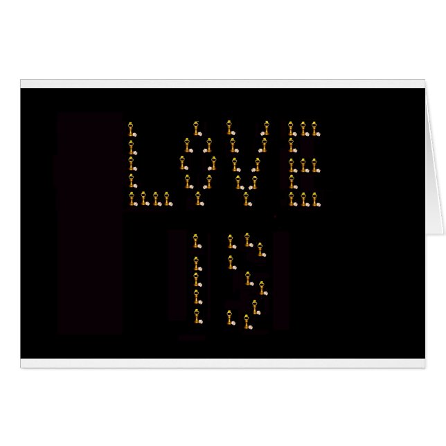 L'amour est (Devant horizontal)