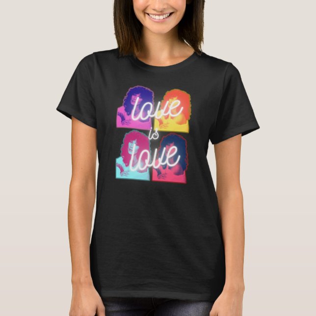 L'amour est amour Cher LGBTQ Pride Mois T-shirt (Devant)