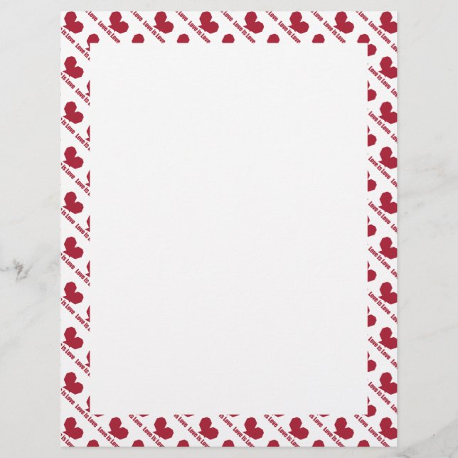 L'amour est amour coeur rouge (Devant)