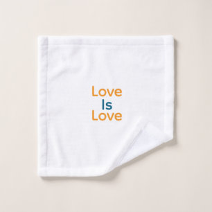 L'amour est amour orange bleu coloré fierté LGBTQ 