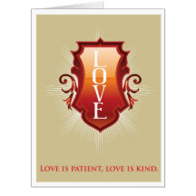L'amour est… carte géante patiente de