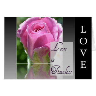 L'amour est carte rose intemporelle