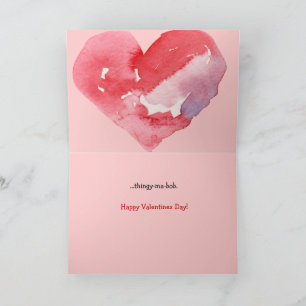 L'amour est.... Carte Valentine