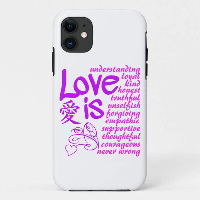 L'amour est ... coque iphone-Mate, personnalisable (Dos)