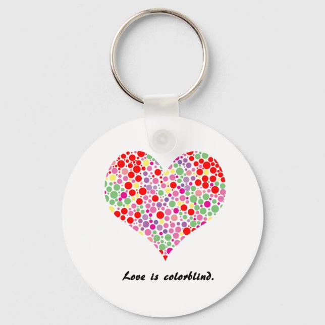 L'amour est daltonien. Porte-clés (Recto)