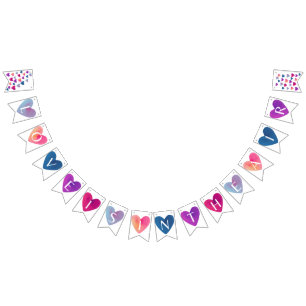 L'amour est dans la bannière aérienne