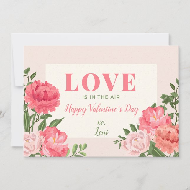 L'amour est dans la carte de la Saint Valentin (Devant)