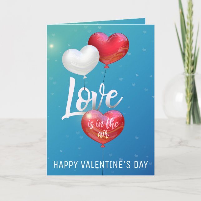 L'Amour Est Dans La Carte De Voeux D'Air Valentine (Devant)