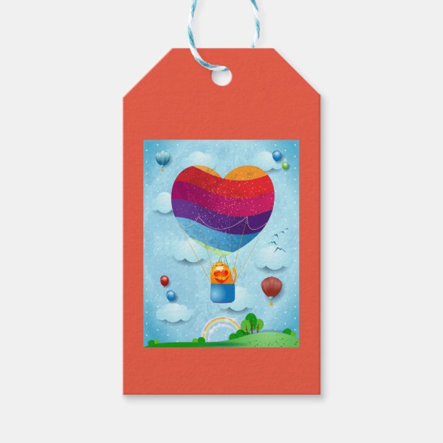 L'amour est dans l'air étiquettes cadeaux (Devant)
