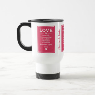 L'amour est ...des noms personnalisés et des tasse