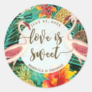 l'amour est doux favoritisme sticker tropical flam