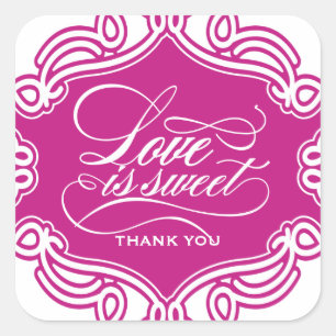 L'amour est doux Mariage Favor Stickers