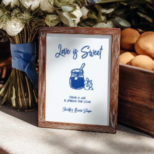 L'Amour est doux Signe de bar à confiture pour une