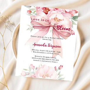 L'amour est en fleur arc rose Invitation de la dou