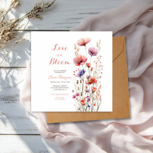 L'amour est en fleur fleur sauvage fleurie douche