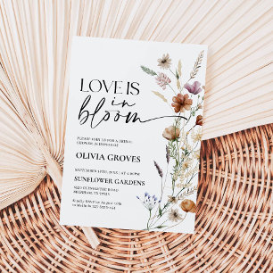 L'amour est en fleur nuptiale douche Invitation Ru