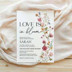L'amour est en fleurs Invitation Invitation à un