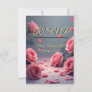 L'amour est en fleurs RSVP Roses roses mariage